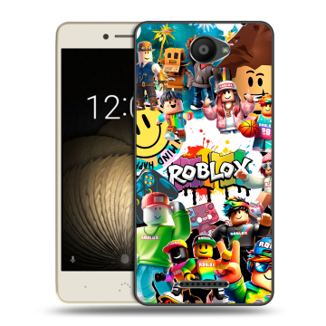 Силиконовый чехол на BQ Aquaris U Lite с принтом Roblox Роблокс Силиконовый чехол на BQ Aquaris U Lite с принтом Roblox Роблокс