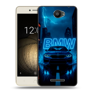 Силиконовый чехол на BQ Aquaris U Lite с принтом BMW БМВ Силиконовый чехол на BQ Aquaris U Lite с принтом BMW БМВ