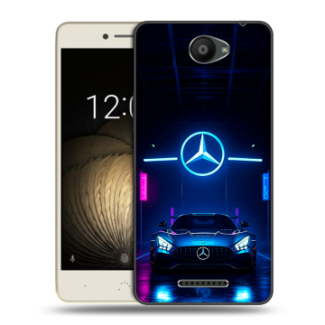 Силиконовый чехол на BQ Aquaris U Lite с принтом Mercedes Мерседес Силиконовый чехол на BQ Aquaris U Lite с принтом Mercedes Мерседес