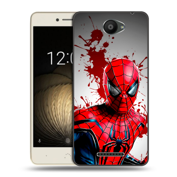 Силиконовый чехол на BQ Aquaris U Lite с принтом Spiderman Человек паук Силиконовый чехол на BQ Aquaris U Lite с принтом Spiderman Человек паук