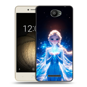 Силиконовый чехол на BQ Aquaris U Lite с принтом Холодное сердце Frozen Силиконовый чехол на BQ Aquaris U Lite с принтом Холодное сердце Frozen
