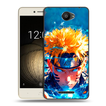 Силиконовый чехол на BQ Aquaris U Lite с принтом Аниме Наруто Naruto