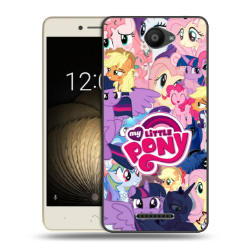 Силиконовый чехол на BQ Aquaris U Lite с принтом My little pony Дружба чудо