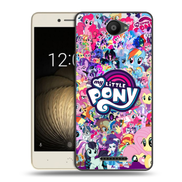 Силиконовый чехол на BQ Aquaris U Lite с принтом My little pony Дружба чудо Силиконовый чехол на BQ Aquaris U Lite с принтом My little pony Дружба чудо