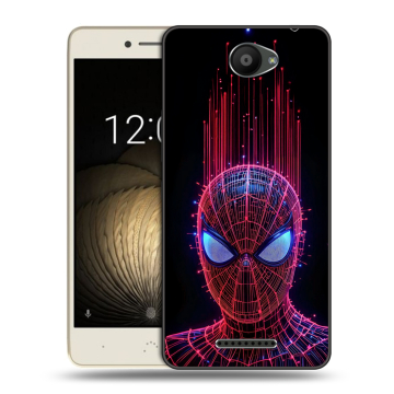 Силиконовый чехол на BQ Aquaris U Lite с принтом Spiderman Человек паук Силиконовый чехол на BQ Aquaris U Lite с принтом Spiderman Человек паук