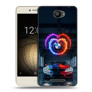 Силиконовый чехол на BQ Aquaris U Lite с принтом BMW БМВ Силиконовый чехол на BQ Aquaris U Lite с принтом BMW БМВ
