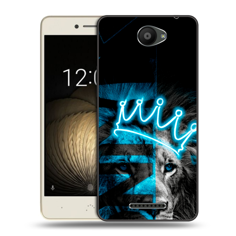 Силиконовый чехол на BQ Aquaris U Lite с принтом Король лев Силиконовый чехол на BQ Aquaris U Lite с принтом Король лев