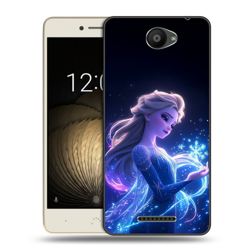 Силиконовый чехол на BQ Aquaris U Lite с принтом Холодное сердце Frozen Силиконовый чехол на BQ Aquaris U Lite с принтом Холодное сердце Frozen