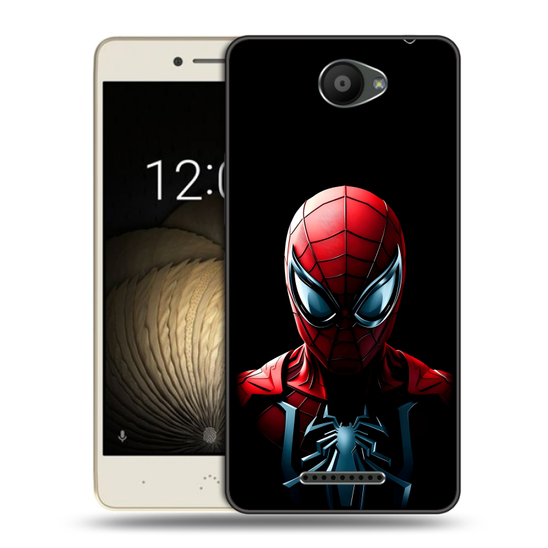 Силиконовый чехол на BQ Aquaris U Lite с принтом Spiderman Человек паук Силиконовый чехол на BQ Aquaris U Lite с принтом Spiderman Человек паук