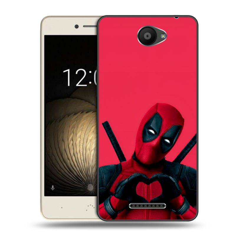 Силиконовый чехол на BQ Aquaris U Lite с принтом Дедпул Deadpool Силиконовый чехол на BQ Aquaris U Lite с принтом Дедпул Deadpool