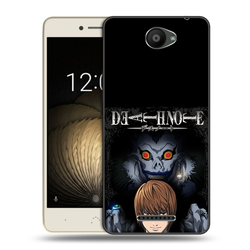 Силиконовый чехол на BQ Aquaris U Lite с принтом Death note Тетрадь смерти Силиконовый чехол на BQ Aquaris U Lite с принтом Death note Тетрадь смерти