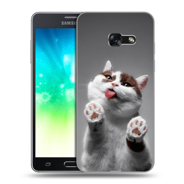 Силиконовый противоударный чехол на Samsung Galaxy A3 (2017) с принтом Коты Силиконовый противоударный чехол на Samsung Galaxy A3 (2017) с принтом Коты