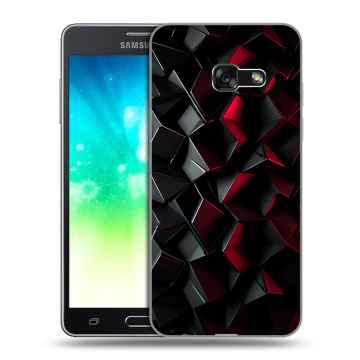Силиконовый противоударный чехол на Samsung Galaxy A3 (2017) с принтом Абстракция
