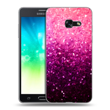 Силиконовый противоударный чехол на Samsung Galaxy A3 (2017) с принтом Блестки