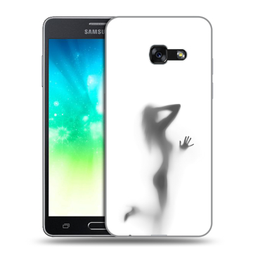 Силиконовый противоударный чехол на Samsung Galaxy A3 (2017) с принтом Силуэт