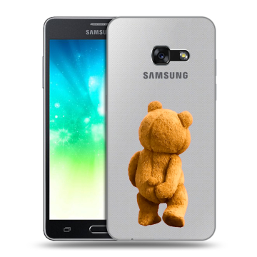 Силиконовый противоударный чехол на Samsung Galaxy A3 (2017) с принтом Медведь