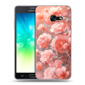 Силиконовый противоударный чехол на Samsung Galaxy A3 (2017) с принтом Розы цветы