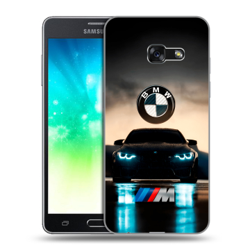 Силиконовый противоударный чехол на Samsung Galaxy A3 (2017) с принтом БМВ BMW