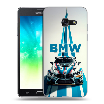 Силиконовый противоударный чехол на Samsung Galaxy A3 (2017) с принтом БМВ BMW