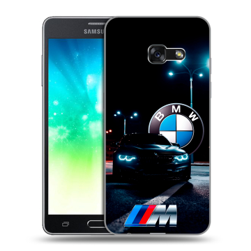 Силиконовый противоударный чехол на Samsung Galaxy A3 (2017) с принтом БМВ BMW