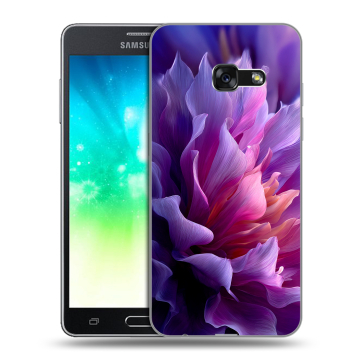 Силиконовый противоударный чехол на Samsung Galaxy A3 (2017) с принтом женский цветы