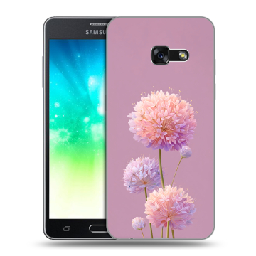 Силиконовый противоударный чехол на Samsung Galaxy A3 (2017) с принтом Цветы Силиконовый противоударный чехол на Samsung Galaxy A3 (2017) с принтом Цветы