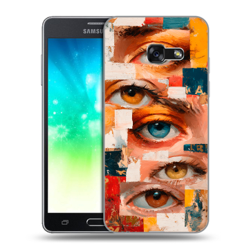 Силиконовый противоударный чехол на Samsung Galaxy A3 (2017) с принтом Модный принт Силиконовый противоударный чехол на Samsung Galaxy A3 (2017) с принтом Модный принт