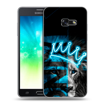 Силиконовый противоударный чехол на Samsung Galaxy A3 (2017) с принтом Король лев Силиконовый противоударный чехол на Samsung Galaxy A3 (2017) с принтом Король лев