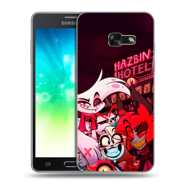Силиконовый противоударный чехол на Samsung Galaxy A3 (2017) с принтом Hazbin Hotel Отель Хазбин Силиконовый противоударный чехол на Samsung Galaxy A3 (2017) с принтом Hazbin Hotel Отель Хазбин