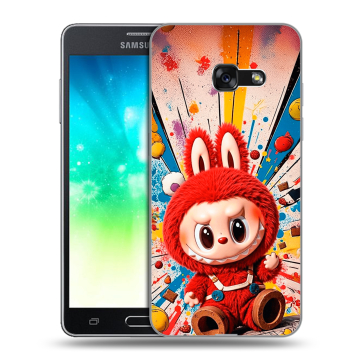 Силиконовый противоударный чехол на Samsung Galaxy A3 (2017) с принтом Labubu Лабубу