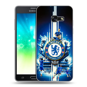 Силиконовый противоударный чехол на Samsung Galaxy A3 (2017) с принтом Chelsea Челси Силиконовый противоударный чехол на Samsung Galaxy A3 (2017) с принтом Chelsea Челси