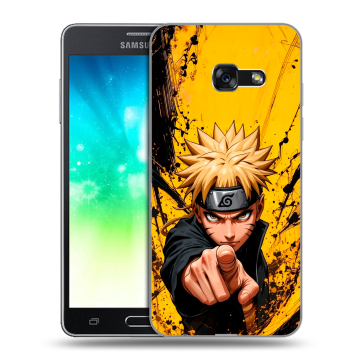 Силиконовый противоударный чехол на Samsung Galaxy A3 (2017) с принтом Naruto Наруто