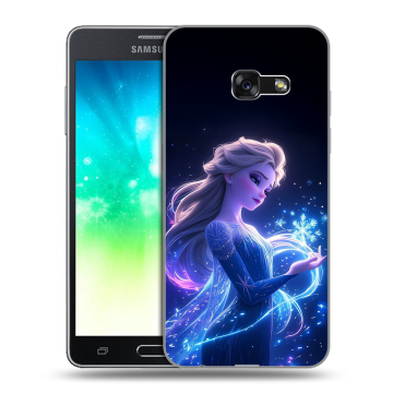 Силиконовый противоударный чехол на Samsung Galaxy A3 (2017) с принтом Холодное сердце Frozen