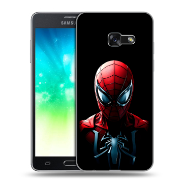 Силиконовый противоударный чехол на Samsung Galaxy A3 (2017) с принтом Spiderman Человек паук