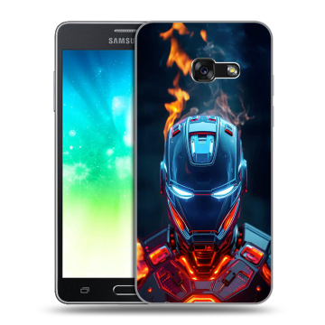 Силиконовый противоударный чехол на Samsung Galaxy A3 (2017) с принтом IronMan Железный человек Силиконовый противоударный чехол на Samsung Galaxy A3 (2017) с принтом IronMan Железный человек