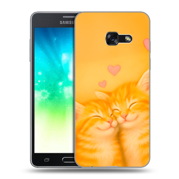 Силиконовый противоударный чехол на Samsung Galaxy A3 (2017) с принтом Милые котята Силиконовый противоударный чехол на Samsung Galaxy A3 (2017) с принтом Милые котята