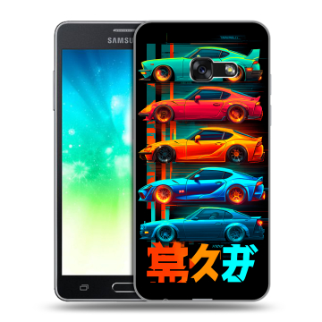 Силиконовый противоударный чехол на Samsung Galaxy A3 (2017) с принтом машины тачки Силиконовый противоударный чехол на Samsung Galaxy A3 (2017) с принтом машины тачки