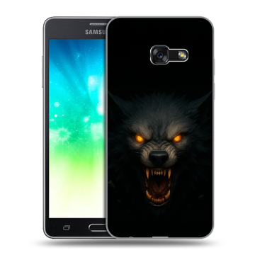 Силиконовый противоударный чехол на Samsung Galaxy A3 (2017) с принтом Волк Силиконовый противоударный чехол на Samsung Galaxy A3 (2017) с принтом Волк