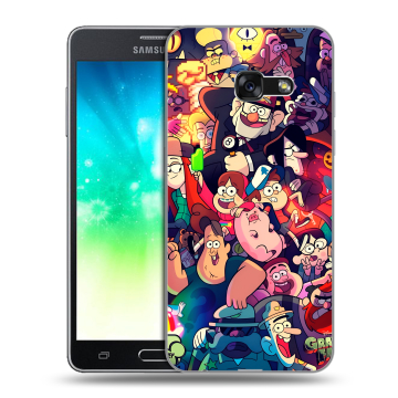 Силиконовый противоударный чехол на Samsung Galaxy A3 (2017) с принтом Gravity Falls Гравити Фолз