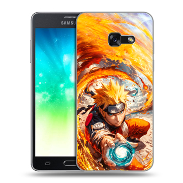 Силиконовый противоударный чехол на Samsung Galaxy A3 (2017) с принтом Аниме Наруто Naruto