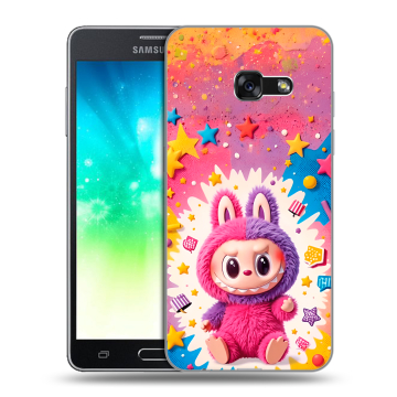 Силиконовый противоударный чехол на Samsung Galaxy A3 (2017) с принтом Labubu Лабубу