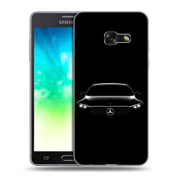 Силиконовый противоударный чехол на Samsung Galaxy A3 (2017) с принтом Mercedes Мерседес