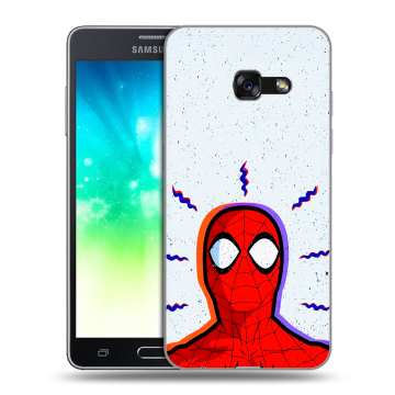 Силиконовый противоударный чехол на Samsung Galaxy A3 (2017) с принтом Spiderman Человек паук Силиконовый противоударный чехол на Samsung Galaxy A3 (2017) с принтом Spiderman Человек паук