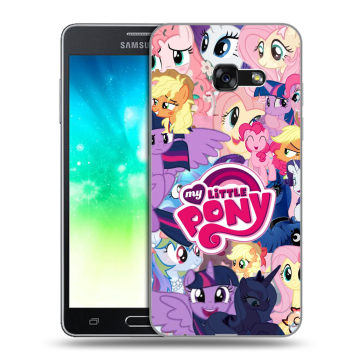Силиконовый противоударный чехол на Samsung Galaxy A3 (2017) с принтом My little pony Дружба чудо Силиконовый противоударный чехол на Samsung Galaxy A3 (2017) с принтом My little pony Дружба чудо
