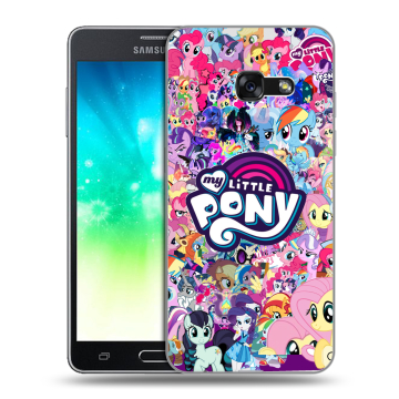 Силиконовый противоударный чехол на Samsung Galaxy A3 (2017) с принтом My little pony Дружба чудо