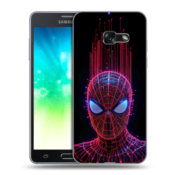 Силиконовый противоударный чехол на Samsung Galaxy A3 (2017) с принтом Spiderman Человек паук
