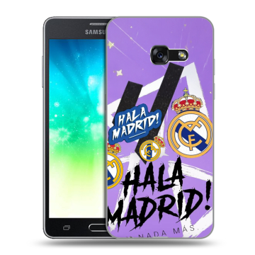 Силиконовый противоударный чехол на Samsung Galaxy A3 (2017) с принтом Real Madrid Реал Мадрид