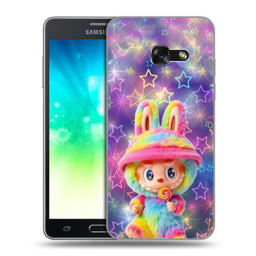 Силиконовый противоударный чехол на Samsung Galaxy A3 (2017) с принтом Labubu Лабубу