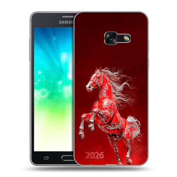 Силиконовый противоударный чехол на Samsung Galaxy A3 (2017) с принтом Новый год Силиконовый противоударный чехол на Samsung Galaxy A3 (2017) с принтом Новый год