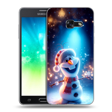 Силиконовый противоударный чехол на Samsung Galaxy A3 (2017) с принтом Новый год Силиконовый противоударный чехол на Samsung Galaxy A3 (2017) с принтом Новый год